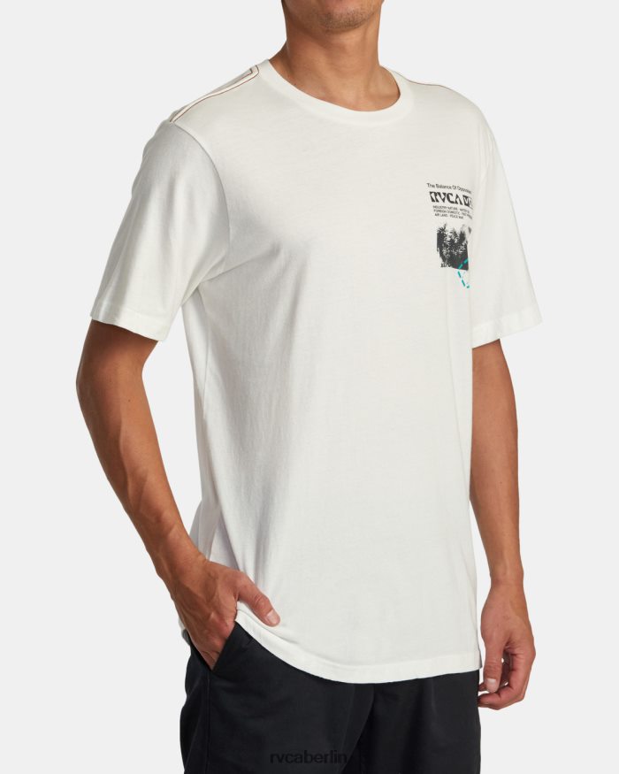 RVCA Ethnobotonie-T-Shirt BF4L8X183 Kleidung Altweiß Männer