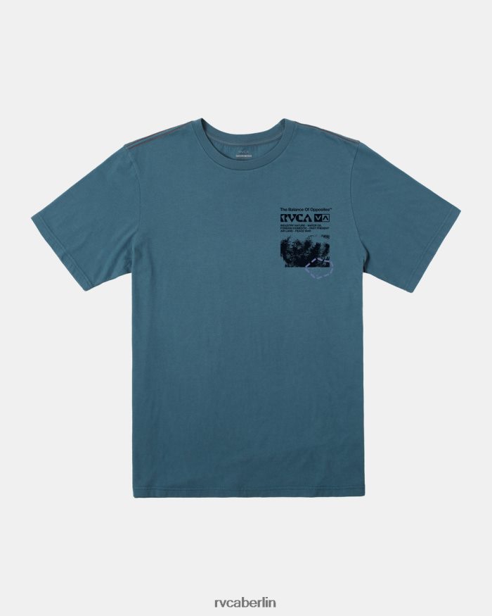 RVCA Ethnobotonie-T-Shirt BF4L8X203 Kleidung Entenblau Männer