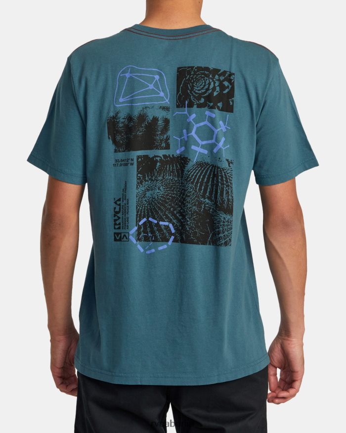 RVCA Ethnobotonie-T-Shirt BF4L8X203 Kleidung Entenblau Männer