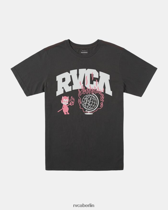 RVCA Haft-T-Shirt BF4L8X126 Kleidung Pirat schwarz Männer