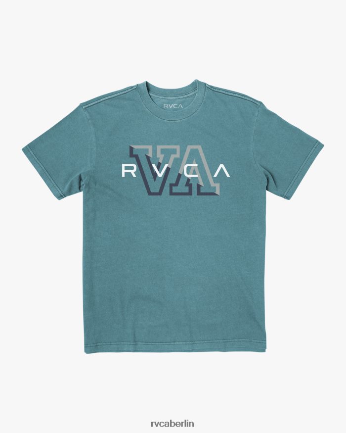 RVCA Hampton-T-Shirt BF4L8X1045 Kleidung blaugrün Männer