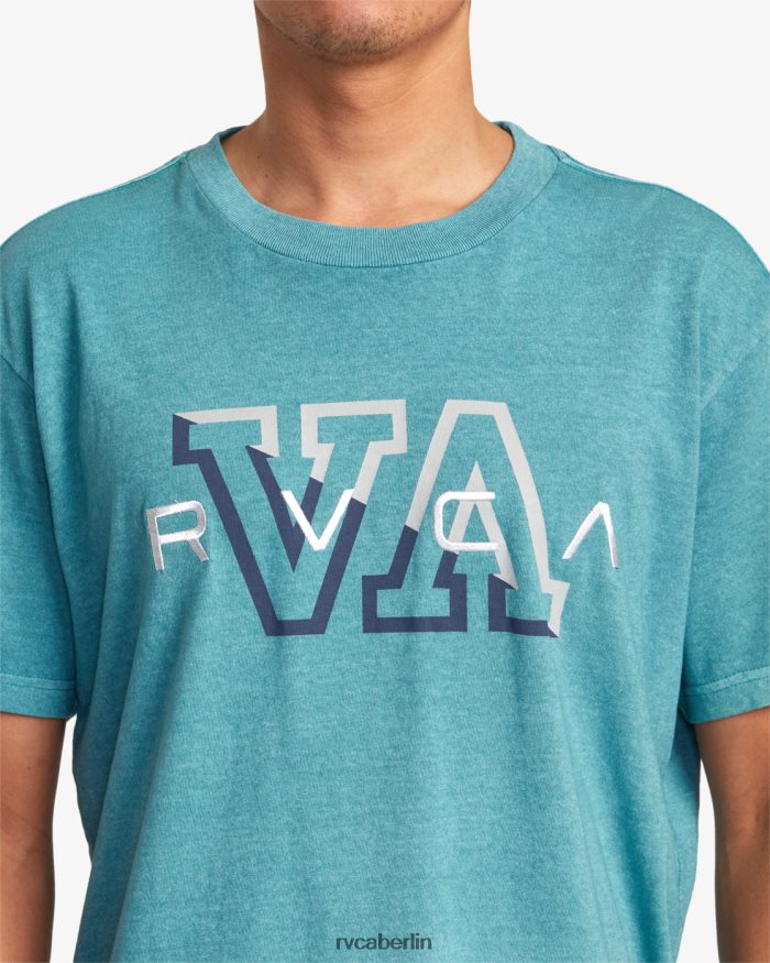 RVCA Hampton-T-Shirt BF4L8X1045 Kleidung blaugrün Männer