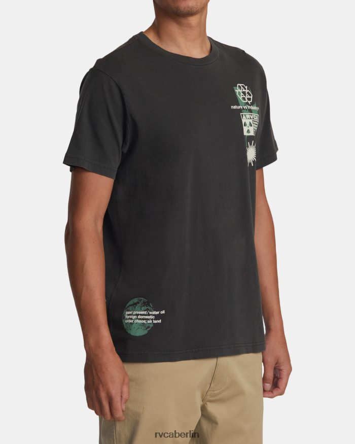 RVCA Infografik-T-Shirt BF4L8X187 Kleidung Pirat schwarz Männer