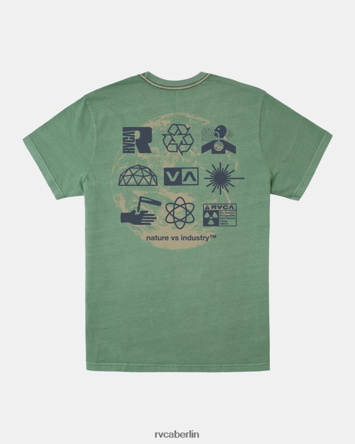 RVCA Infografik-T-Shirt BF4L8X188 Kleidung Verdite Männer