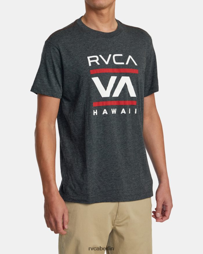 RVCA Inselradio-T-Shirt BF4L8X916 Kleidung Schwarz Männer