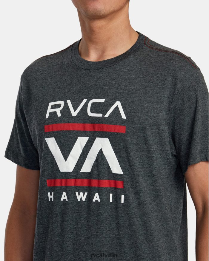 RVCA Inselradio-T-Shirt BF4L8X916 Kleidung Schwarz Männer