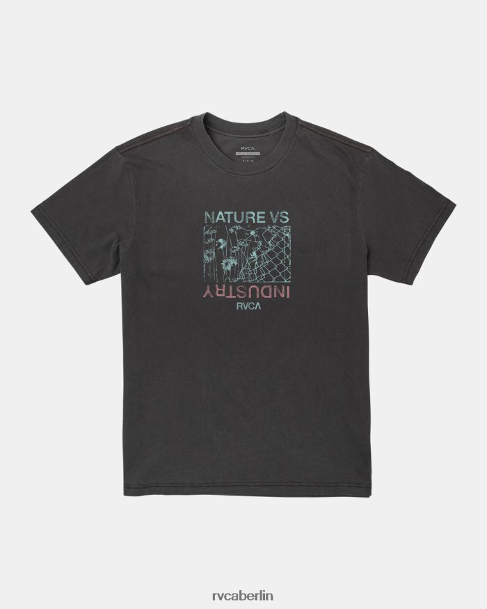 RVCA Konflikt-T-Shirt BF4L8X523 Kleidung Schwarz Männer