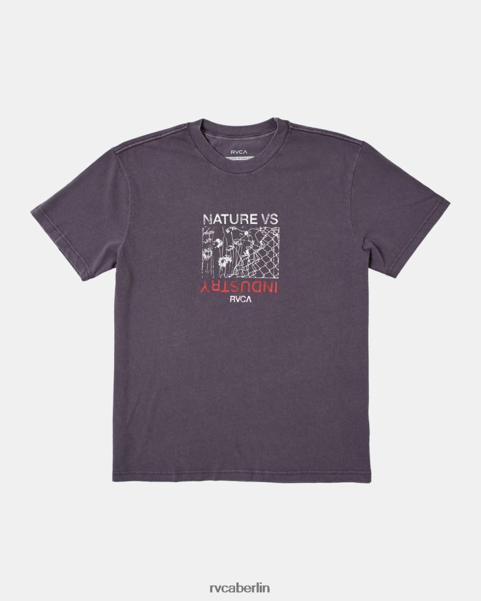 RVCA Konflikt-T-Shirt BF4L8X570 Kleidung dunkle Pflaume Männer