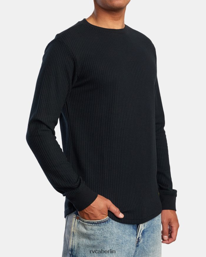 RVCA Langarm-Thermoshirt für die Tagesschicht BF4L8X684 Kleidung Schwarz Männer