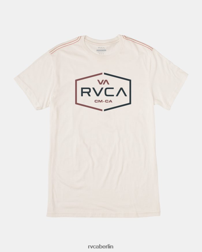 RVCA Layover-Slub-T-Shirt BF4L8X581 Kleidung Altweiß Männer