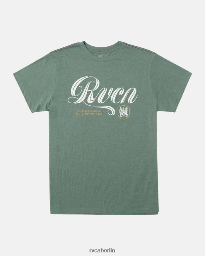 RVCA Mittellinien-T-Shirt BF4L8X390 Kleidung Jade Männer