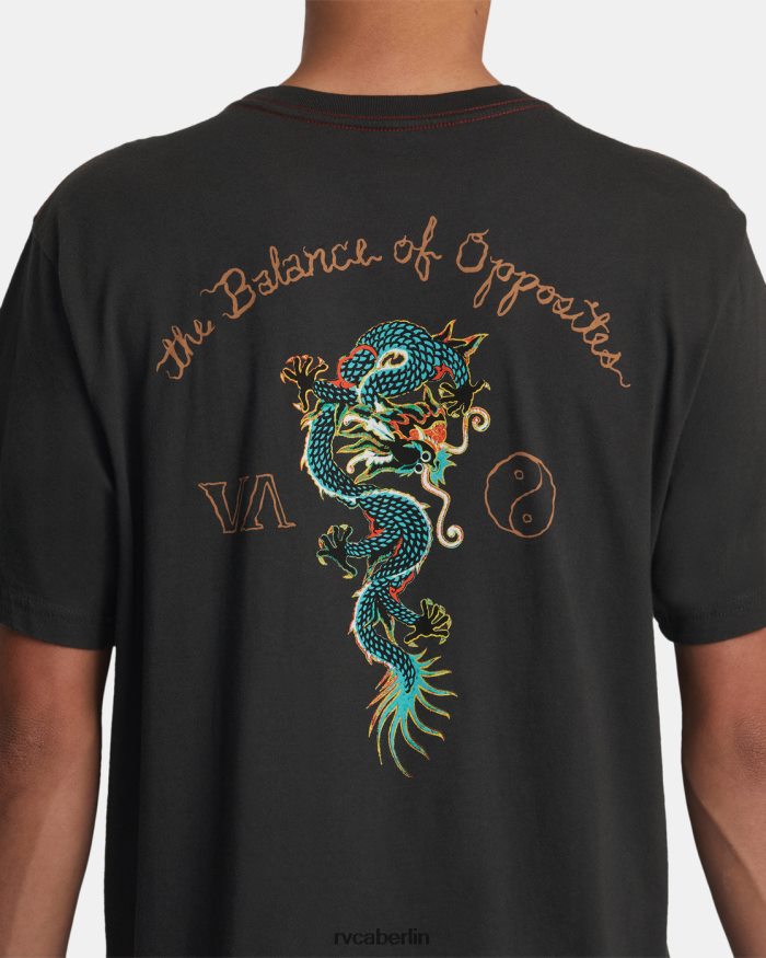 RVCA Neon-Drachen-T-Shirt BF4L8X67 Kleidung Pirat schwarz Männer