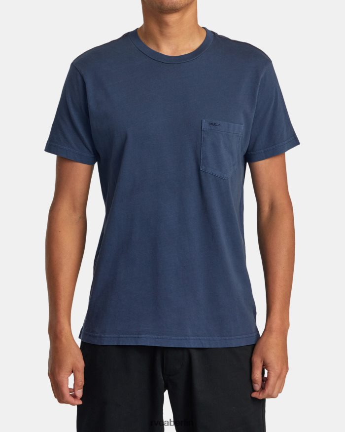 RVCA PTC II Pigment-T-Shirt BF4L8X669 Kleidung stimmungsvolles Blau Männer