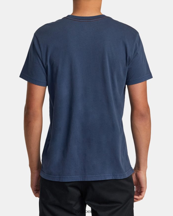 RVCA PTC II Pigment-T-Shirt BF4L8X669 Kleidung stimmungsvolles Blau Männer