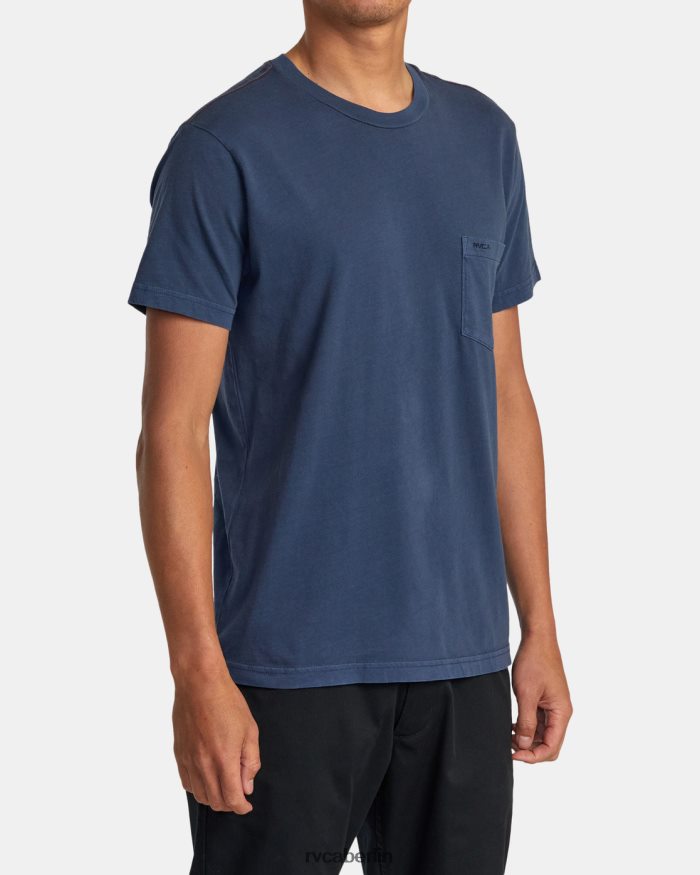 RVCA PTC II Pigment-T-Shirt BF4L8X669 Kleidung stimmungsvolles Blau Männer