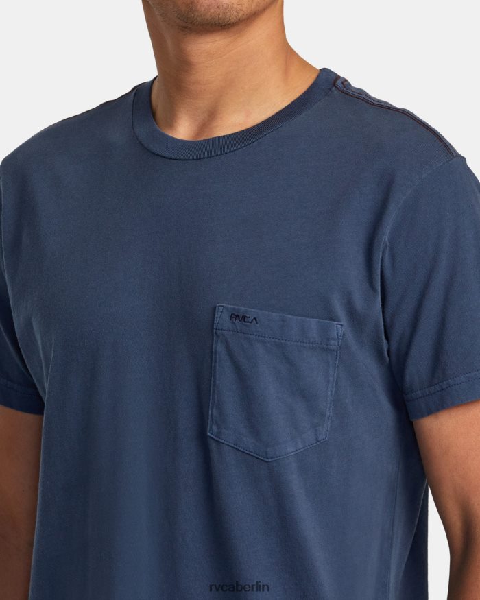 RVCA PTC II Pigment-T-Shirt BF4L8X669 Kleidung stimmungsvolles Blau Männer
