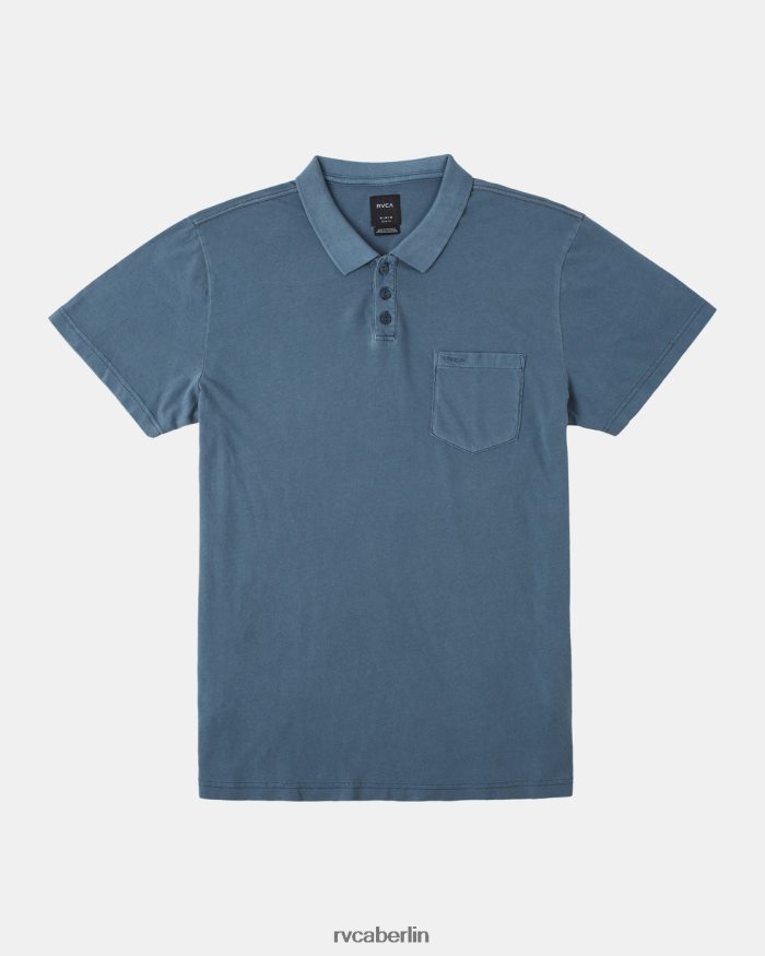 RVCA PTC-Pigment-Poloshirt BF4L8X345 Kleidung Entenblau Männer