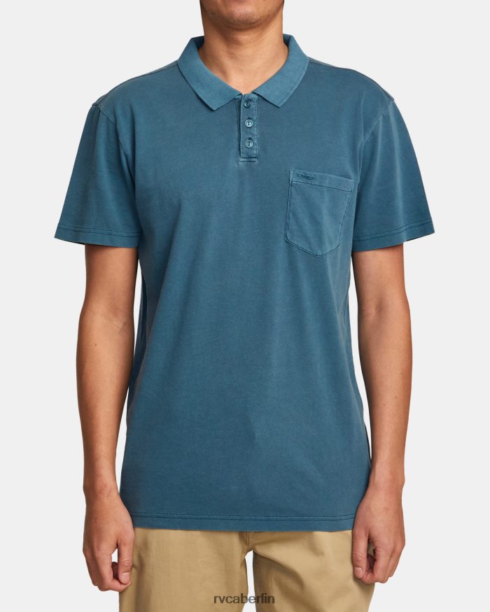 RVCA PTC-Pigment-Poloshirt BF4L8X345 Kleidung Entenblau Männer