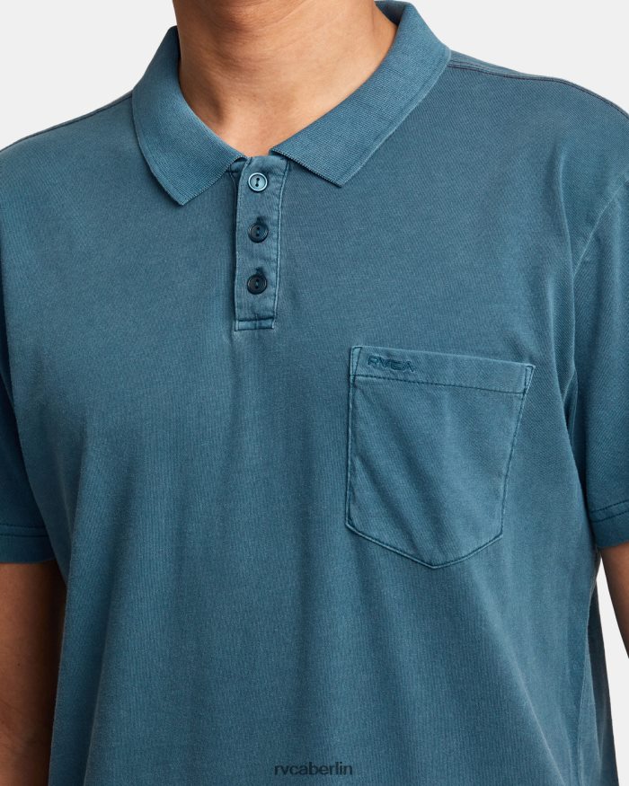 RVCA PTC-Pigment-Poloshirt BF4L8X345 Kleidung Entenblau Männer
