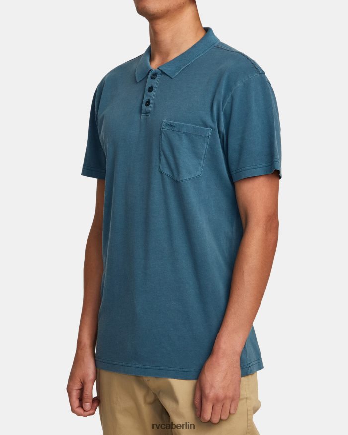 RVCA PTC-Pigment-Poloshirt BF4L8X345 Kleidung Entenblau Männer