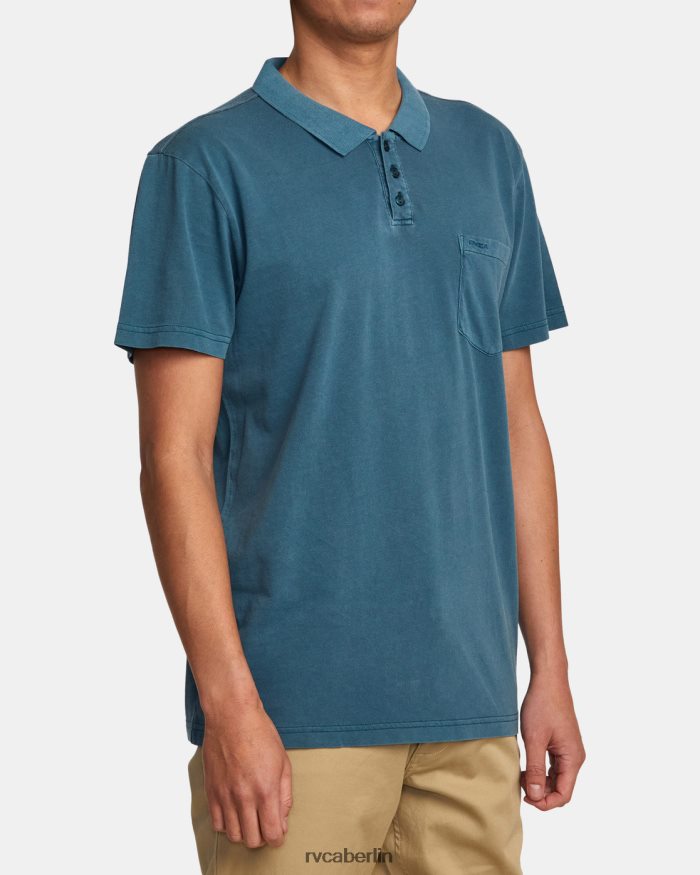 RVCA PTC-Pigment-Poloshirt BF4L8X345 Kleidung Entenblau Männer