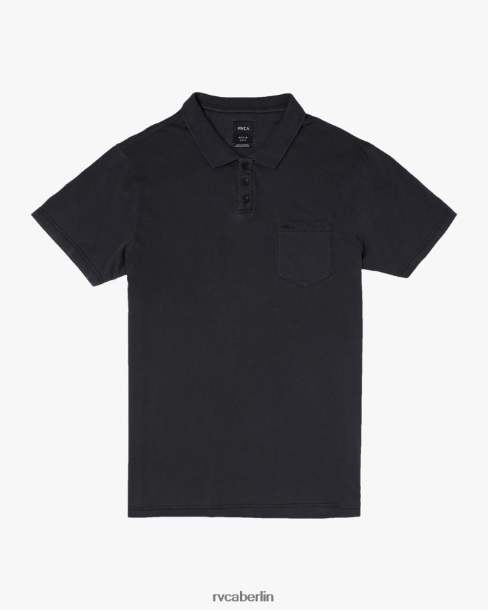 RVCA PTC-Pigment-Poloshirt BF4L8X963 Kleidung Schwarz Männer