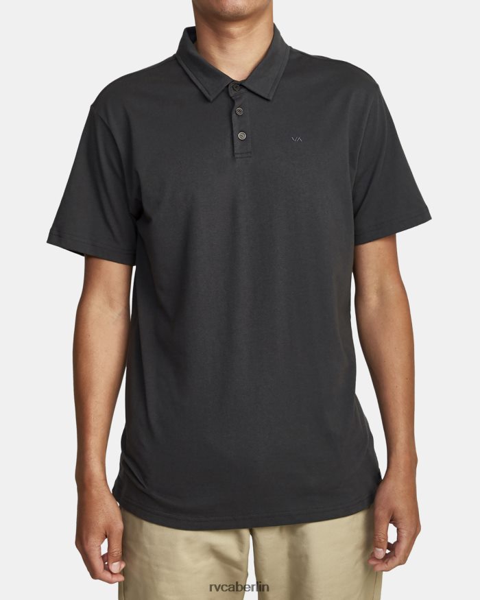 RVCA PTC-Pigment-Poloshirt BF4L8X963 Kleidung Schwarz Männer