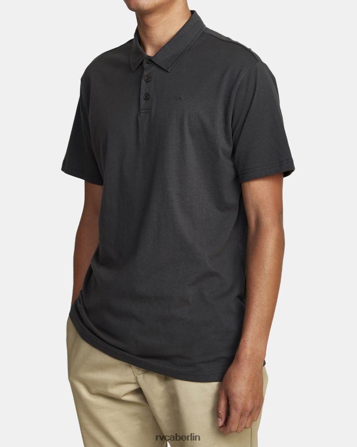 RVCA PTC-Pigment-Poloshirt BF4L8X963 Kleidung Schwarz Männer