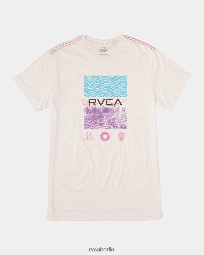RVCA Radio-Fauna-T-Shirt BF4L8X3 Kleidung Altweiß Männer