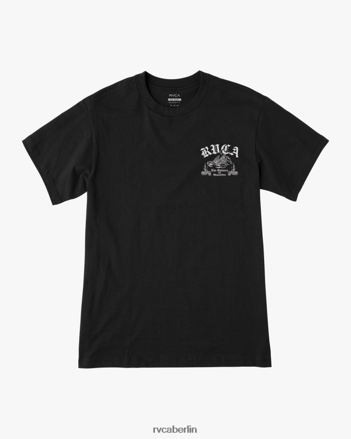 RVCA Skorpion-T-Shirt BF4L8X1030 Kleidung Schwarz Männer