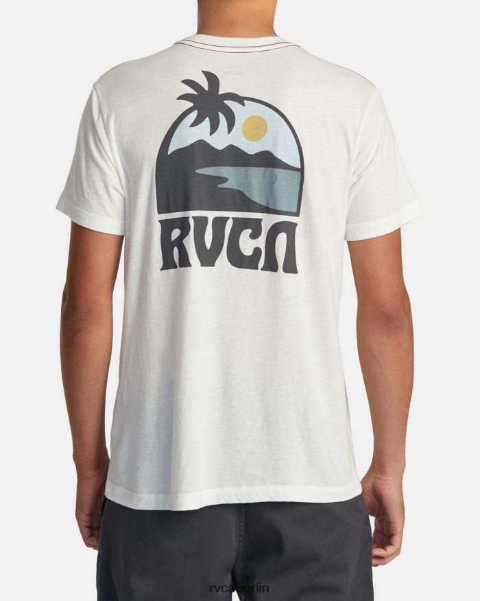 RVCA Sundowner-T-Shirt BF4L8X259 Kleidung Altweiß Männer