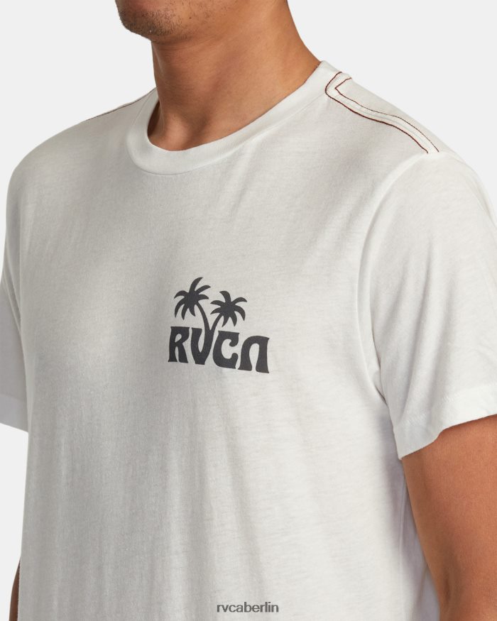 RVCA Sundowner-T-Shirt BF4L8X259 Kleidung Altweiß Männer