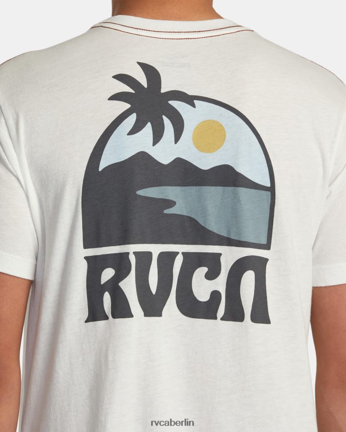RVCA Sundowner-T-Shirt BF4L8X259 Kleidung Altweiß Männer
