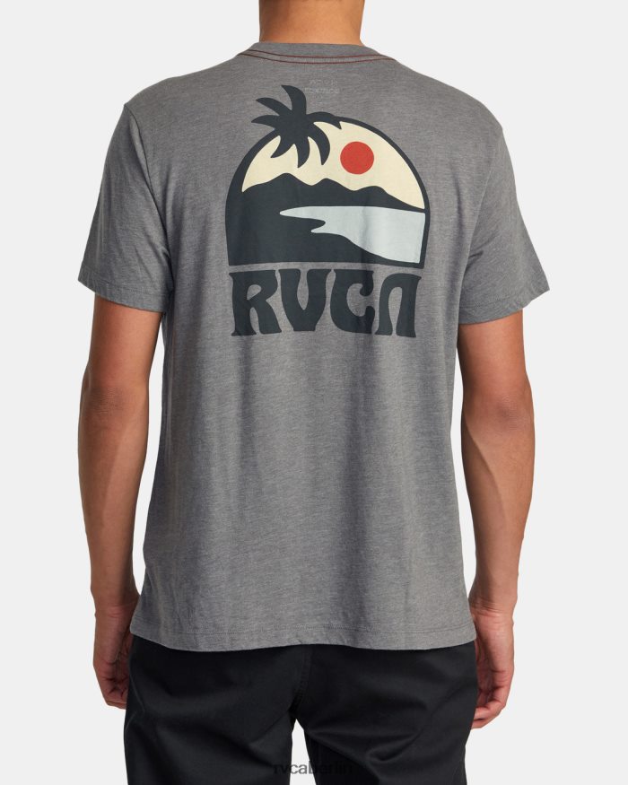 RVCA Sundowner-T-Shirt BF4L8X267 Kleidung Rauch Männer