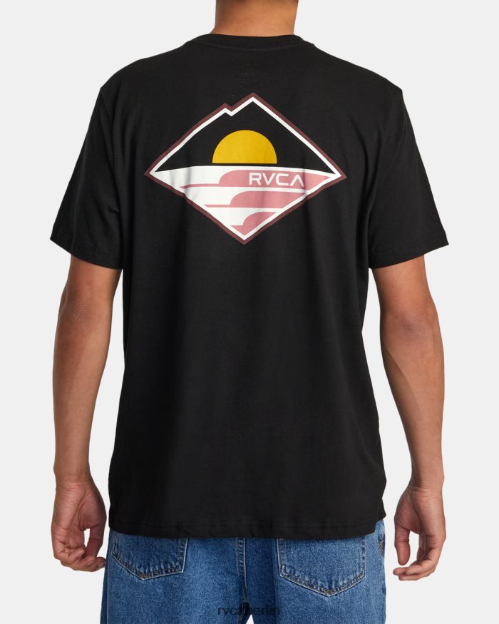 RVCA Sunswell-T-Shirt BF4L8X113 Kleidung Schwarz Männer