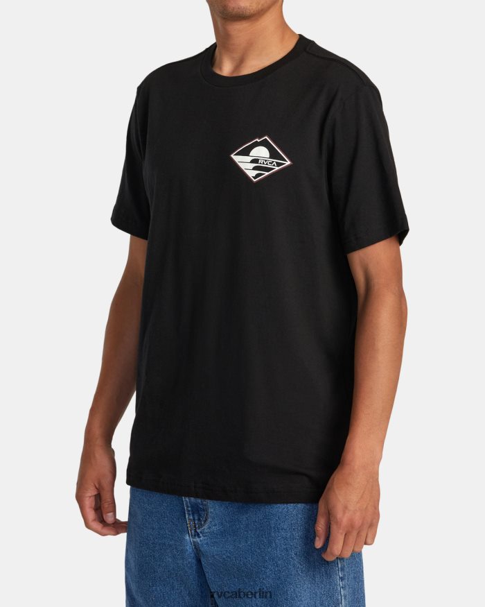 RVCA Sunswell-T-Shirt BF4L8X113 Kleidung Schwarz Männer