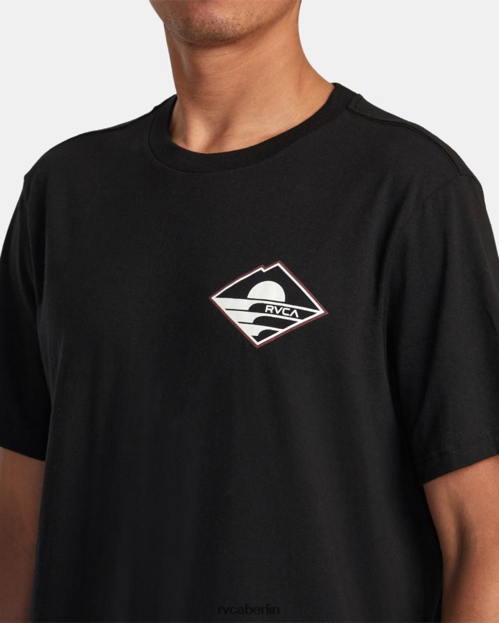 RVCA Sunswell-T-Shirt BF4L8X113 Kleidung Schwarz Männer