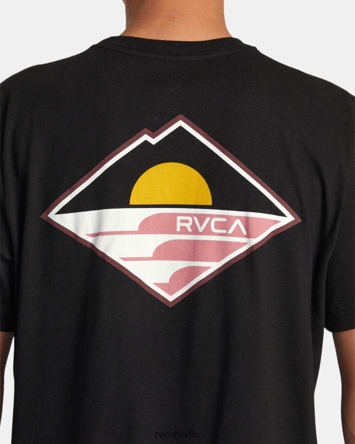 RVCA Sunswell-T-Shirt BF4L8X113 Kleidung Schwarz Männer