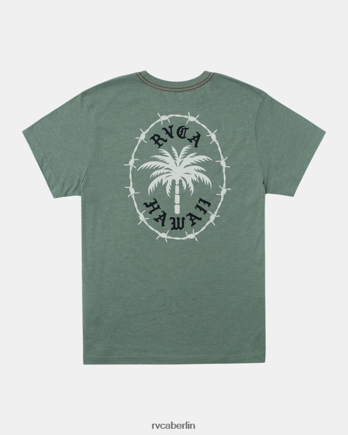 RVCA T-Shirt mit Stachelpalme BF4L8X432 Kleidung Jade Männer