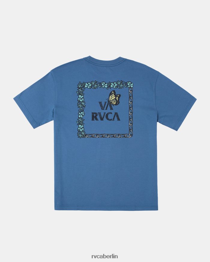 RVCA T-Shirt zur Nahrungskette BF4L8X406 Kleidung kühles Blau Männer