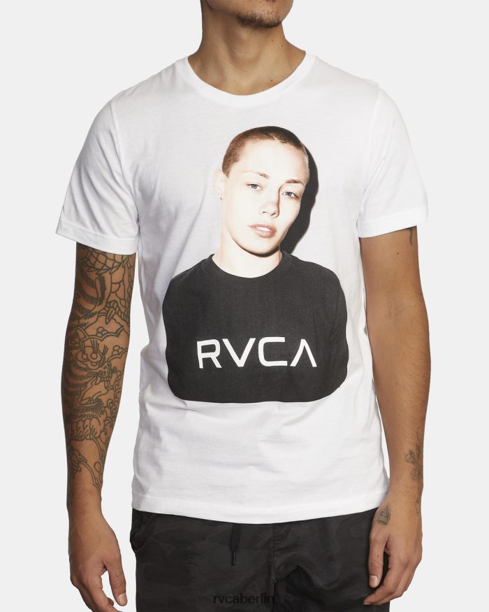 RVCA Va Sport x Rose Photo Kurzarm-T-Shirt BF4L8X1046 Kleidung Weiß Männer