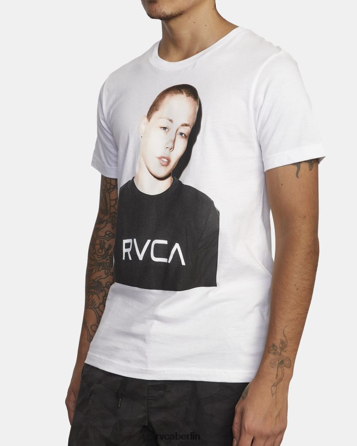 RVCA Va Sport x Rose Photo Kurzarm-T-Shirt BF4L8X1046 Kleidung Weiß Männer