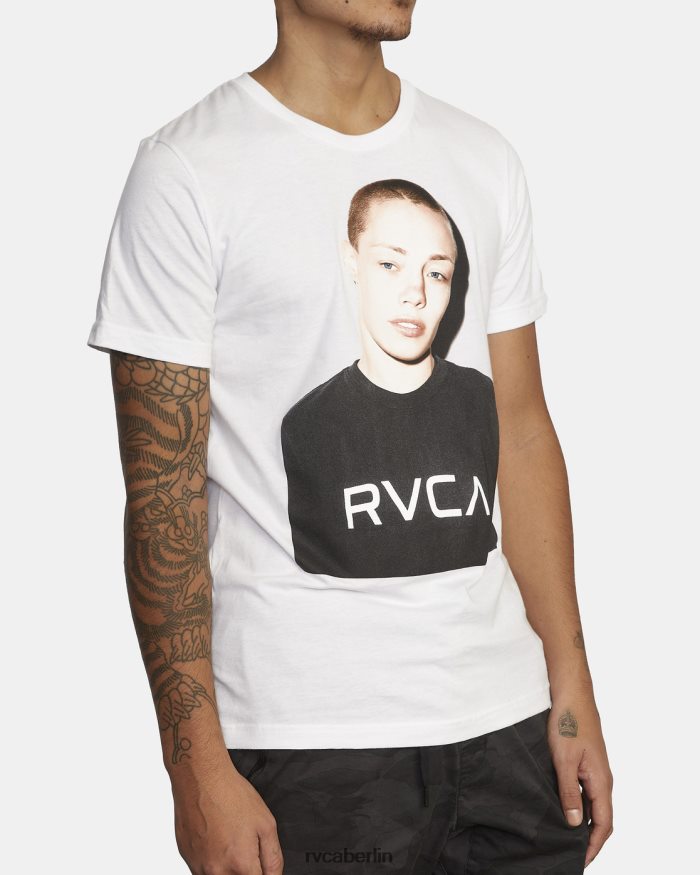 RVCA Va Sport x Rose Photo Kurzarm-T-Shirt BF4L8X1046 Kleidung Weiß Männer