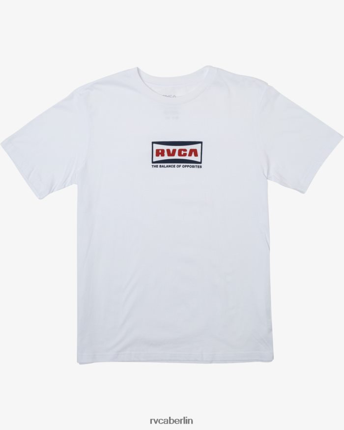 RVCA Weitwinkel-Kurzarm-T-Shirt BF4L8X155 Kleidung Weiß Männer