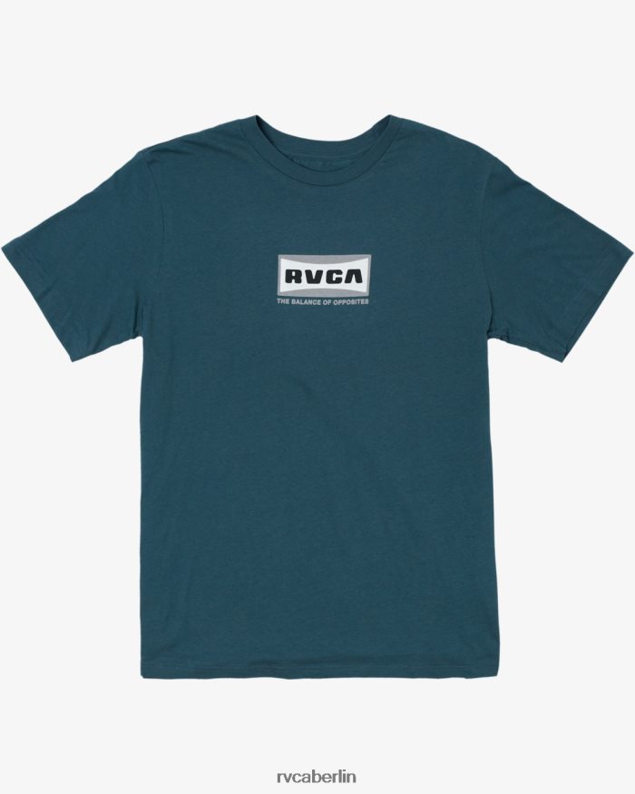 RVCA Weitwinkel-Kurzarm-T-Shirt BF4L8X157 Kleidung Entenblau Männer