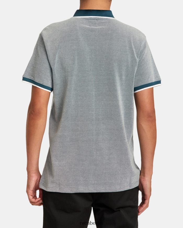 RVCA Wimpel-Vogelaugen-Poloshirt BF4L8X85 Kleidung Entenblau Männer