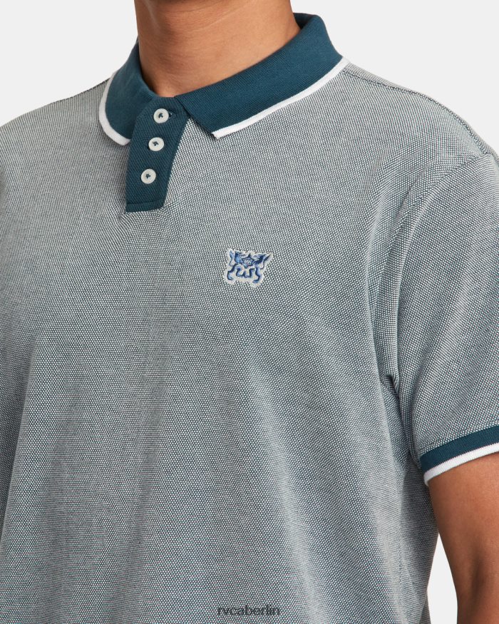 RVCA Wimpel-Vogelaugen-Poloshirt BF4L8X85 Kleidung Entenblau Männer