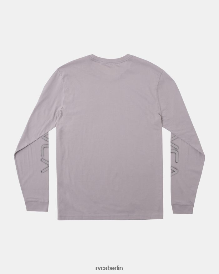 RVCA großes Airbrush-Langarm-T-Shirt BF4L8X535 Kleidung Zement Männer