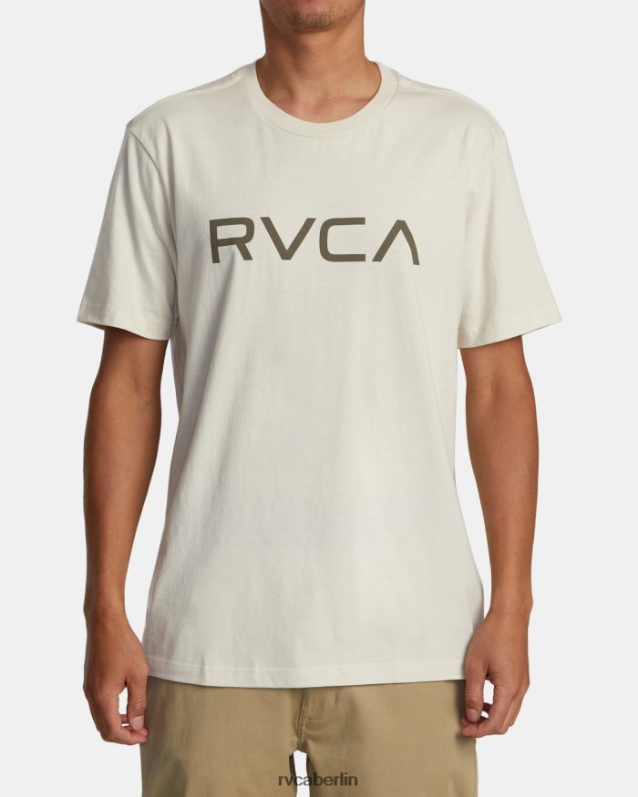 RVCA großes Kurzarm-T-Shirt BF4L8X164 Kleidung Silberbleiche Männer