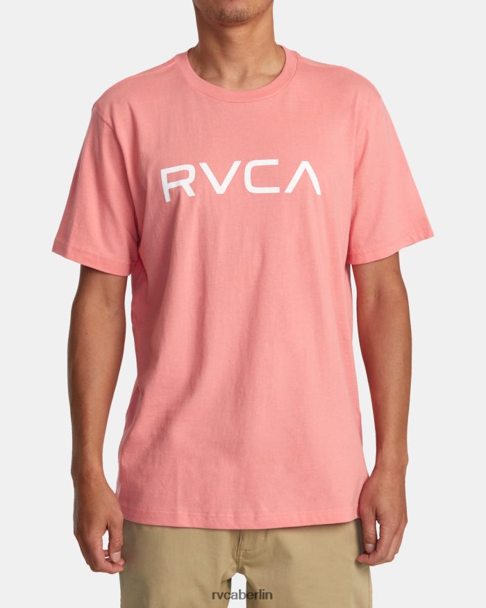 RVCA großes Kurzarm-T-Shirt BF4L8X170 Kleidung Vintage-Lachs Männer